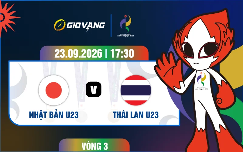 Soi kèo U23 Nhật Bản vs U23 Thái Lan 17h30 ngày 23/9/2026 – ASIAD 2026