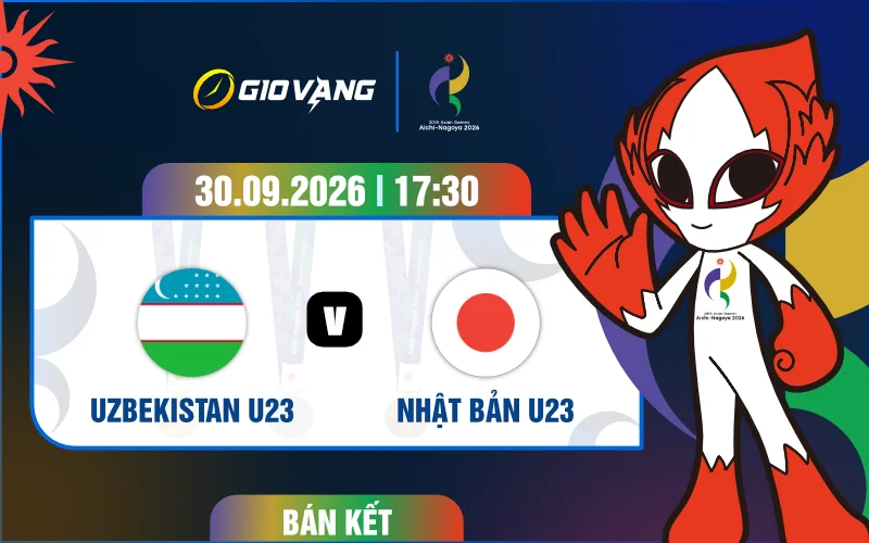 Soi kèo U23 Uzbekistan vs U23 Nhật Bản 17h30 ngày 30/9/2026 – ASIAD 2026