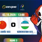 Soi kèo U23 Trung Quốc vs U23 Uzbekistan 13h00 ngày 03/10/2026 – ASIAD 2026